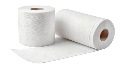 toilet paper isolated on white