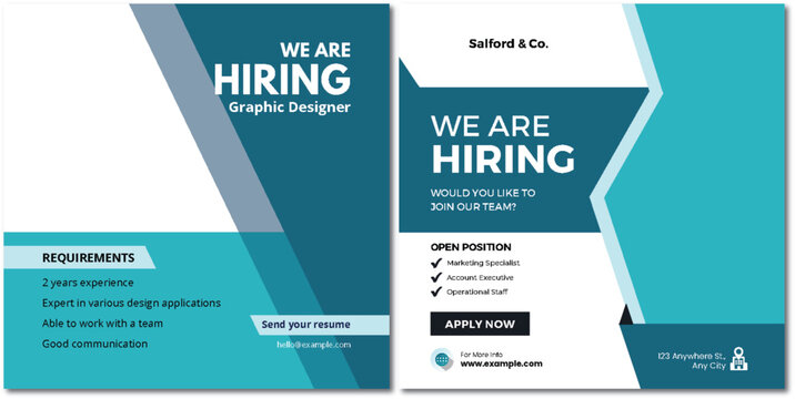 Modern Open Position Graphic Design Opportunity at Growing Company