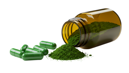 Ashwagandha Herb with Capsules – Herbal Supplement Concept