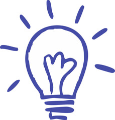 Illustration of a Lightbulb Idea Concept