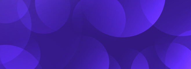Glowing purple gradient circle background. Geometric technology overlap sphere wallpaper. Abstract bokeh texture for poster, banner, business template, medical design. Vector flying bubbles backdrop