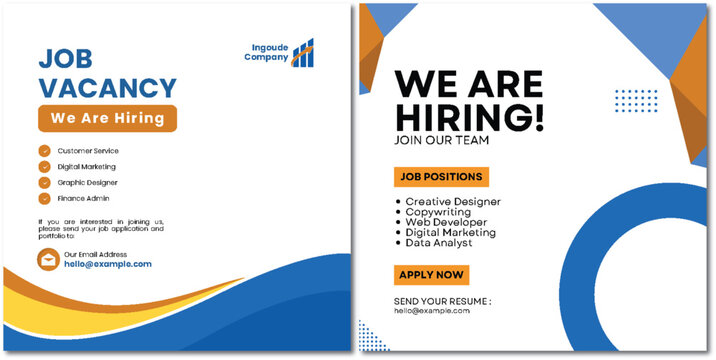 Job Vacancy Announcement with Open Positions and Application Details