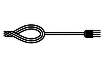 Electrical Wire silhouette vector illustration