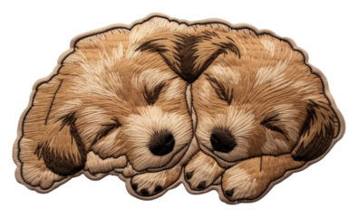 PNG Dog sleeping mammal animal puppy.