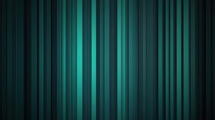Vertical teal and black lines create a modern, abstract geometric pattern with a sense of depth and symmetry.