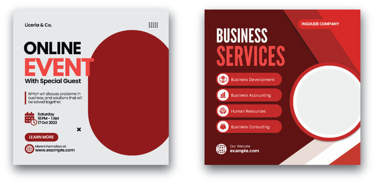 Business Solutions Event and Professional Services Presentation Template