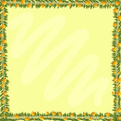 Fototapeta premium Star flower branch 
