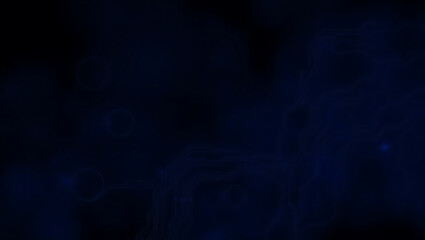 Innovative Abstract Blue Technology Background: Futuristic Digital Pattern with Circuit Design and Gradient Connection