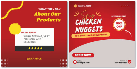Tasteful Temptation: Spicy Chicken Nuggets Promotion with Client Review