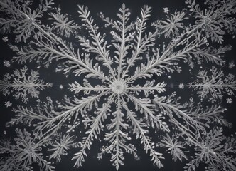 Intricate snowflake pattern forming a decorative border  ,  ornate,  crystal