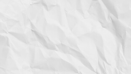 Crumpled white paper background. White crumpled surface paper texture. Vector illustration.