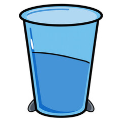 Beaker on white background