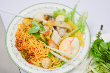 Noodles in Clear Soup with Pork