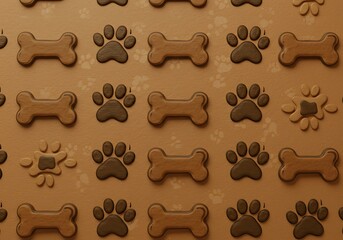 Chocolate Pawprints & Dreams AI Generated