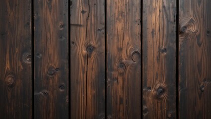 Fototapeta premium Richly Textured Wooden Planks Create Warm Atmosphere in a Rustic Interior Setting