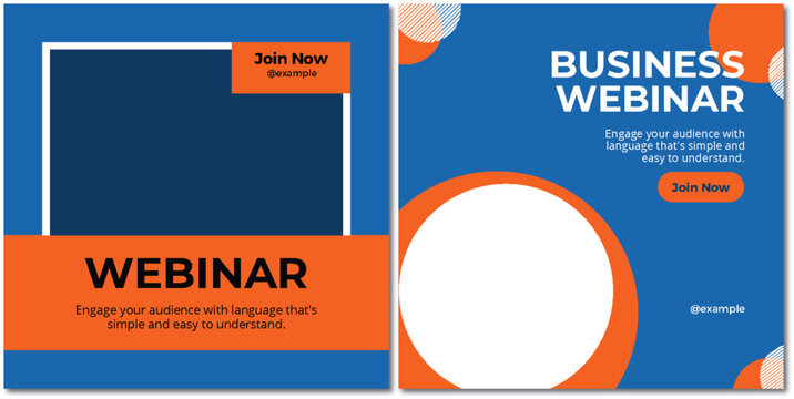 Engaging Business Webinar Invitation Template for Online Learning Platform