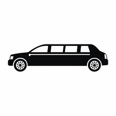 Limousine silhouette vector illustration