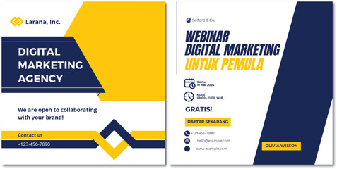 Digital Marketing Agency Webinar Promotion for Brand Collaboration and Growth