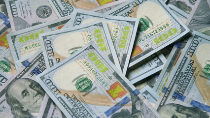 Stacked Dollars Experiencing Wealth Abundance Through Currency and Financial Assets