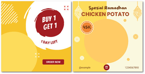 Ramadan Special Chicken and Potato Offer with Buy One Get One Deal