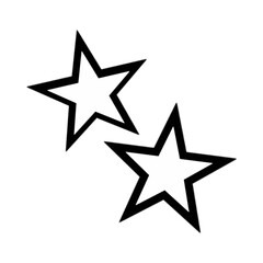 Fototapeta premium star icon black and white 