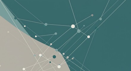 Modern Network Diagram with Connected Nodes