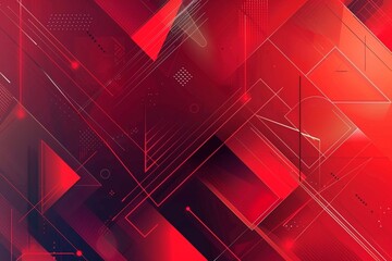 vector gradient abstract red background with geometric elements