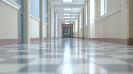 Obraz premium Modern Office Interior with Glass Partitions