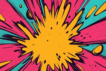 Vibrant Comic Style Pop Art Background Design