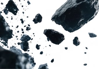 Asteroid Field in Space