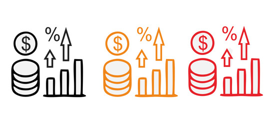 Inflation icon. Simple element from Crisis collection