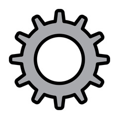 Settings Vector Filled Icon Design