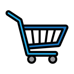 Shopping Cart Vector Filled Icon Design