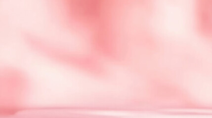 Soft, blurred pink background with subtle light gradients creating a dreamy, ethereal atmosphere