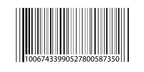 Bar code. Barcode illustration. Editable color. isolated on white background. vector illustration.