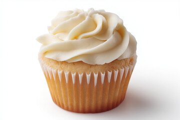 Muffin and buttercream.