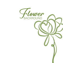 A floral vector design with green leaves and shamrocks creates a natural frame for a St Patrick's Day card illustration