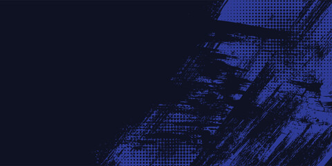 Dots halftone blue and dark blue color pattern gradient grunge texture background. Dots pop art sport style vector illustration. Vector grunge halftone abstract.Dots texture background.