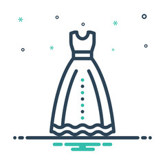 Mix icon for dress