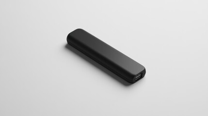 Modern black portable power bank