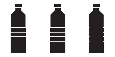 Bottle icon. Bottles wine icon. Bottle icon with different style, bottle alcohol sign and symbol. Vector illustration. EPS 10