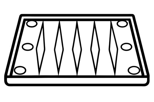recommend clip art: Backgammon Board Game silhouette vector illustration