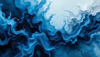 Obraz premium abstract blue wave background