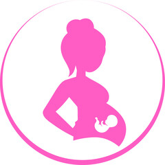 Pregnant woman. Flat design. Vector illustration