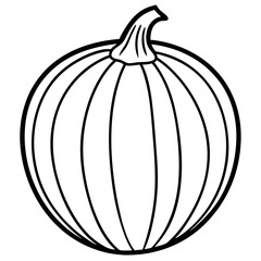 Acorn Squash line art vector