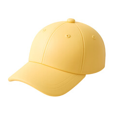 Fototapeta premium Minimalist Yellow Baseball Cap 