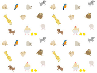 動物のシームレスパターン　A-1'