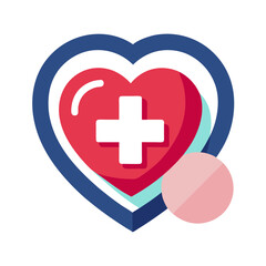 Obraz premium A heart shaped graphic featured in a digital illustration for emotional health awareness themes