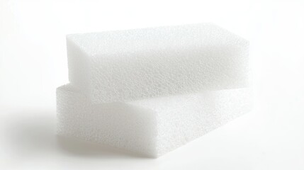 Polystyrene isolated on white background