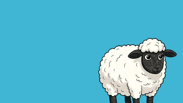 animation sheep walking